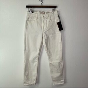 Jen7 by 7 for all Mankind Cropped Skinny‎ Jean White 6